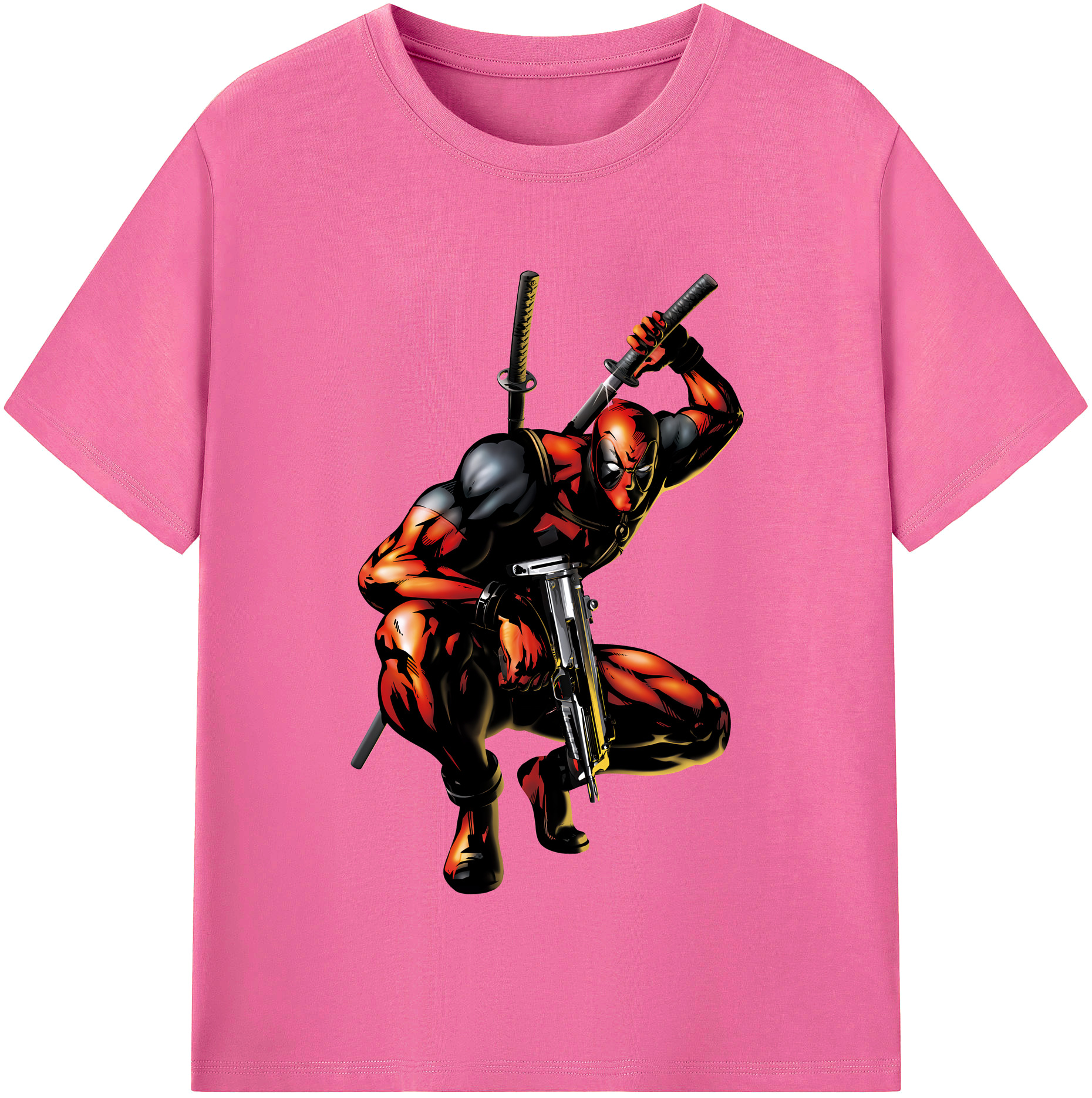 （画像用） Deadpool デッドプール レディースカジュアルプリントTシャツ（綿100％）